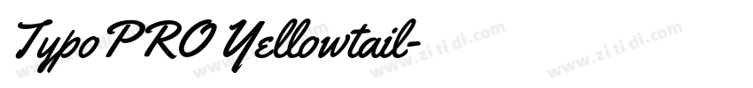 TypoPRO Yellowtail字体转换